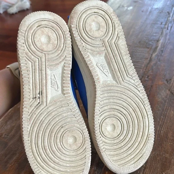 Nike Blue and White Sneakers Air Force 1 - Picture 3 of 4